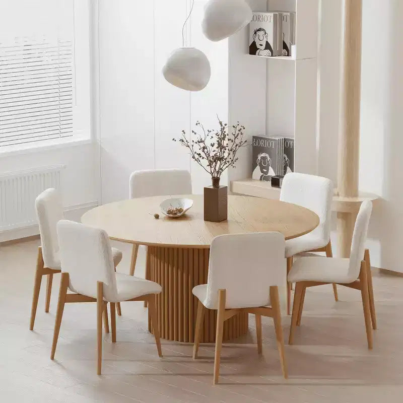 Sedia da pranzo con gambe in legno per zona pranzo in cucina