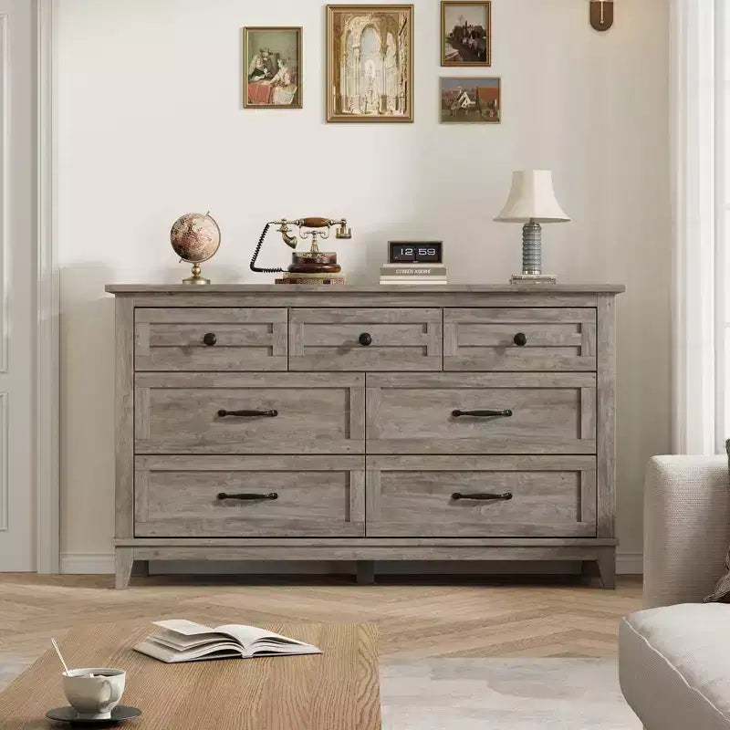 7 cassettiere per camera da letto, cassettiera a 54 cassetti con contenitore indipendente, cassettiera in legno per soggiorno, camera da letto, ingresso