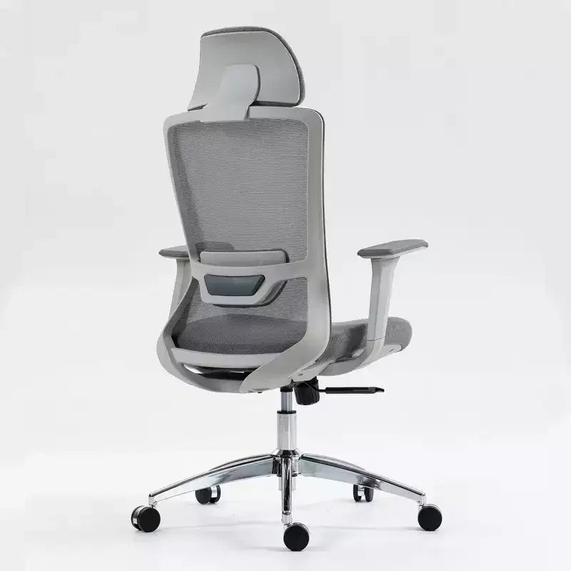 Sedia da computer con schienale alto, sedia da ufficio con poggiatesta e ruote, sedia da scrivania in rete per ufficio, studio, sala lettura