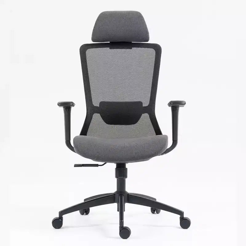 Sedia da computer con schienale alto, sedia da ufficio con poggiatesta e ruote, sedia da scrivania in rete per ufficio, studio, sala lettura
