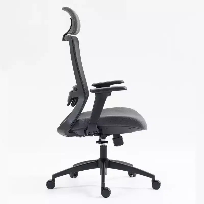 Sedia da computer con schienale alto, sedia da ufficio con poggiatesta e ruote, sedia da scrivania in rete per ufficio, studio, sala lettura