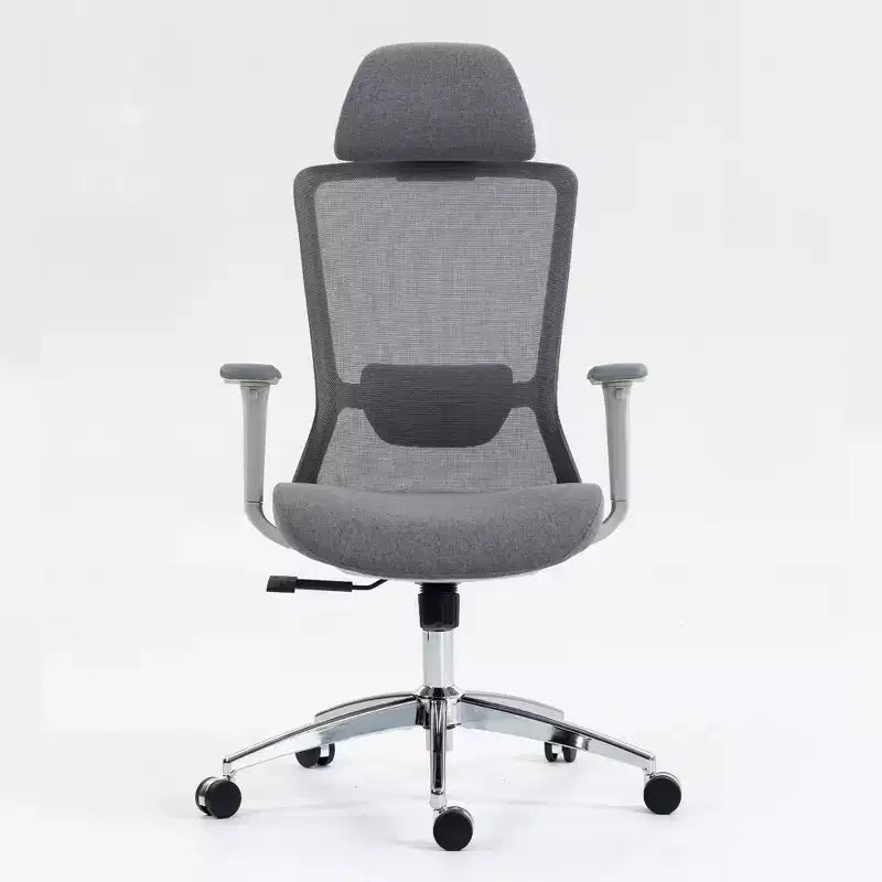 Sedia da computer con schienale alto, sedia da ufficio con poggiatesta e ruote, sedia da scrivania in rete per ufficio, studio, sala lettura