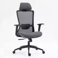Sedia da computer con schienale alto, sedia da ufficio con poggiatesta e ruote, sedia da scrivania in rete per ufficio, studio, sala lettura