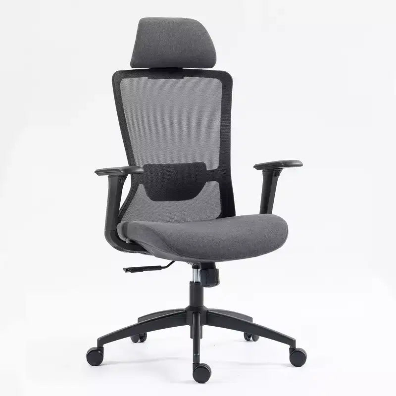 Sedia da computer con schienale alto, sedia da ufficio con poggiatesta e ruote, sedia da scrivania in rete per ufficio, studio, sala lettura