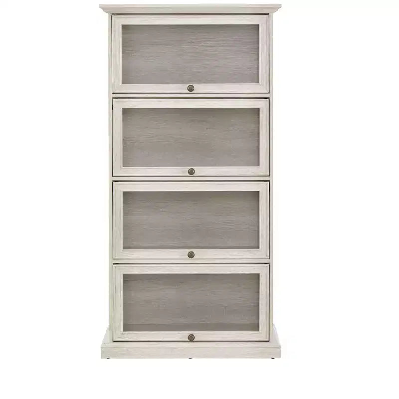 Libreria, Scaffali con 4 Ripiani, Scaffale Alto per Libri e CD, Organizzatore di Archiviazione per Soggiorno, Corridoio, Ufficio