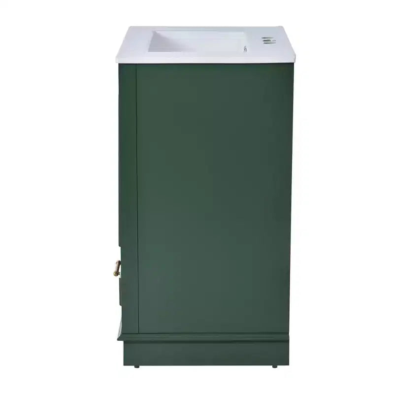 Mobile bagno moderno da 24 pollici, mobile lavabo singolo con 2 ante e 1 cassetto, ripiani regolabili