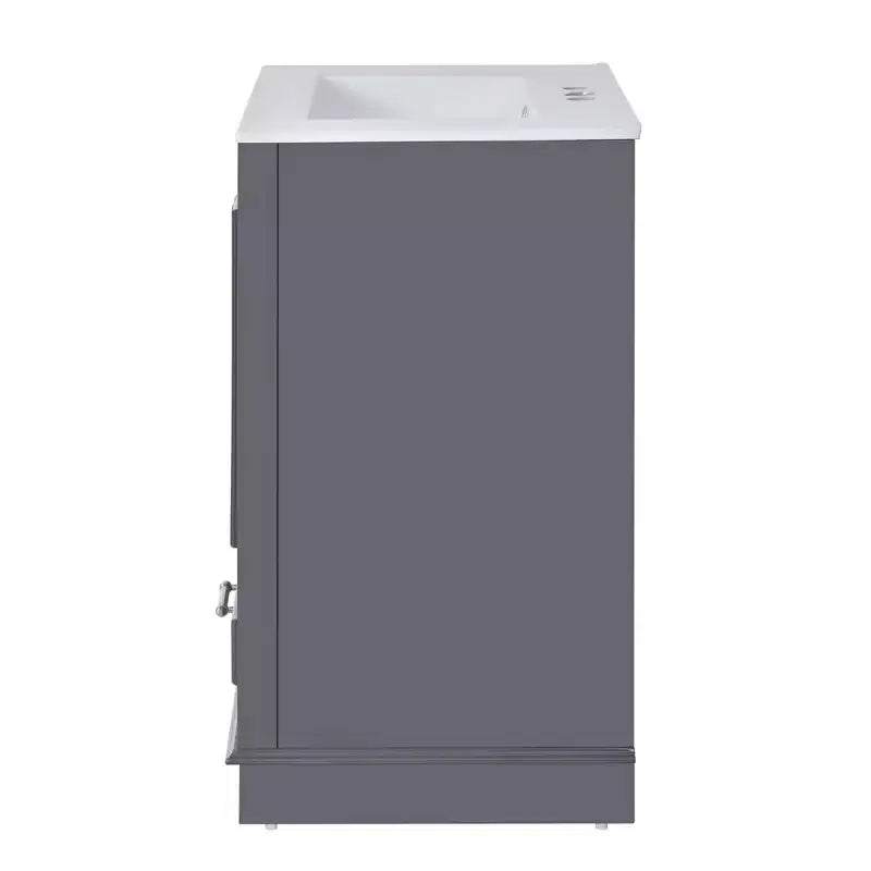 Mobile bagno moderno da 24 pollici, mobile lavabo singolo con 2 ante e 1 cassetto, ripiani regolabili