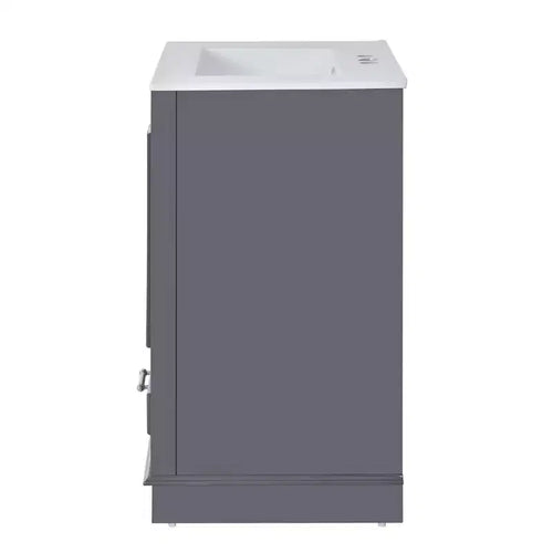 Mobile bagno moderno da 24 pollici, mobile lavabo singolo con 2 ante e 1 cassetto, ripiani regolabili