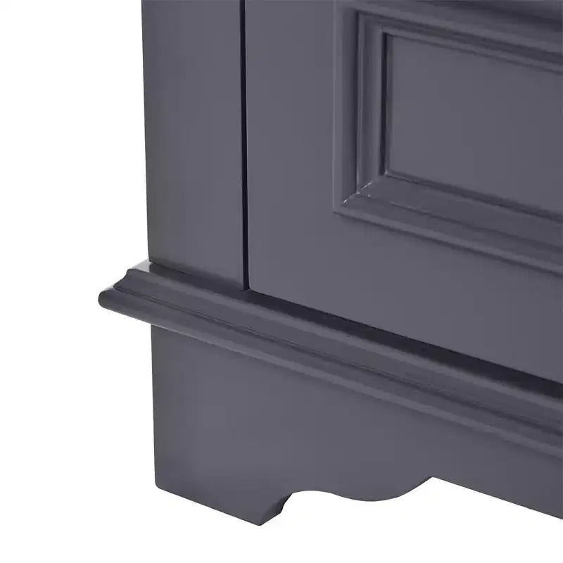 Mobile bagno moderno da 24 pollici, mobile lavabo singolo con 2 ante e 1 cassetto, ripiani regolabili